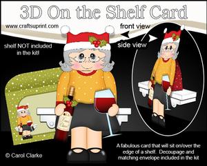 3D on the Shelf Card Kit - a Little Christmas Tipple