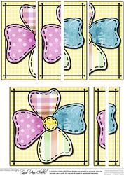 Patchwork Petals Quick Card with Side Stacker Topper