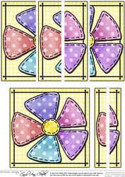 Patchwork Petals Quick Card with Side Stacker Topper