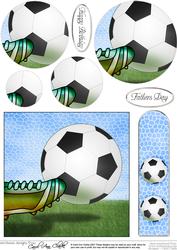 Football Quick Card with Circle Pyramage