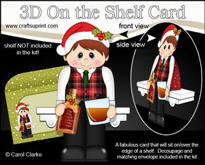 3D on the Shelf Card Kit - a Little Christmas Tipple
