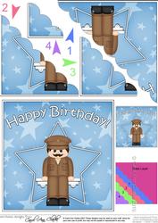Army Birthday Scallop Corner Side Stacker