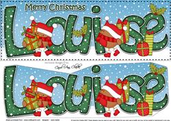 Large Dl Christmas Louise Robins 3D Decoupage