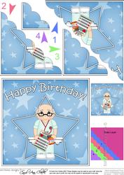 Doctor Birthday Scallop Corner Side Stacker