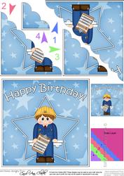 Architect/engineer Birthday Scallop Corner Side Stacker