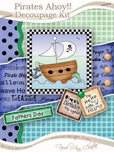 Pirates Ship Kit with 3D Decoupage