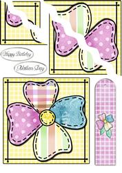 Patchwork Petals Quick Card with Wavy Corner Side Stacker