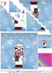 Photographer Birthday Scallop Corner Side Stacker