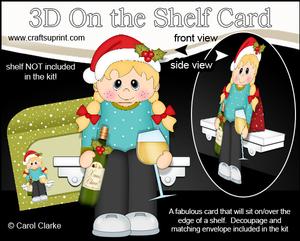 3D on the Shelf Card Kit - a Little Christmas Tipple