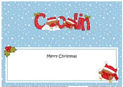 Large Dl Christmas Colin Robins Insert
