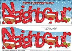 Large Dl Christmas Neighbour Robins 3D Decoupage