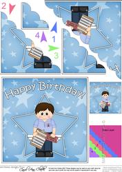 Bus Driver/conductor Birthday Scallop Corner Side Stacker