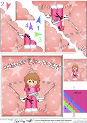 Hairdresser Birthday Scallop Corner Side Stacker