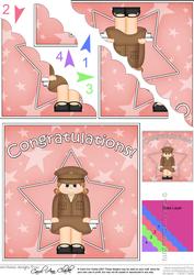 Army Congratulations Scallop Corner Side Stacker