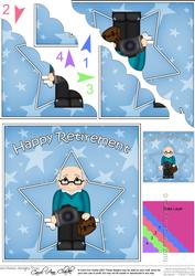 Photographer Retirement Scallop Corner Side Stacker