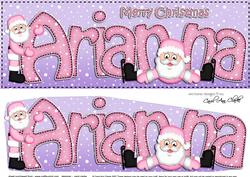 Large Dl Christmas Arianna Santa 3D Decoupage