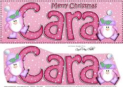 Large Dl Christmas Cara Penguins 3D Decoupage