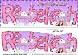 Large Dl Christmas Rebekah Snowman 3D Decoupage