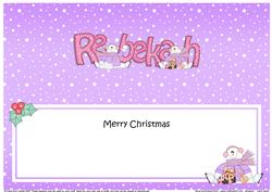 Large Dl Christmas Rebekah Snpwman Insert