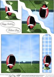Rugby Quick Card Wavy Corner Side Stacker Topper