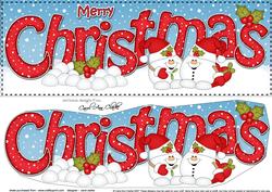 Large Dl Christmas Snowball Sam 3D Decoupage