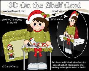 3D on the Shelf Card Kit - Little Christmas Crafter