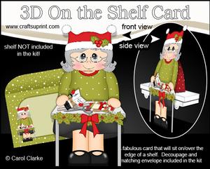3D on the Shelf Card Kit - Little Christmas Crafter
