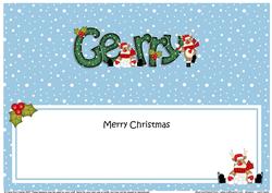 Large Dl Christmas Gerry Rudolph Insert
