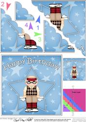 Golf Birthday Scallop Corner Side Stacker