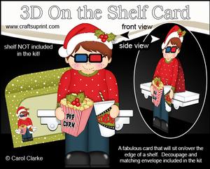 3D on the Shelf Card Kit - Little Christmas 3D Film Night