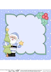 8 x 8 Christmas Santa's Tree Insert