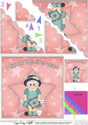 Crochet Retirement Scallop Corner Side Stacker