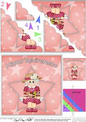 Cupcakes Retirement Scallop Corner Side Stacker