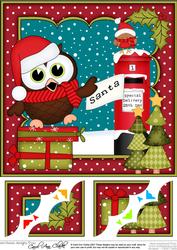 8 x 8 Christmas Little Hoot Owl's Letter for Santa