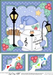 8x8 Christmas Carol Singing Snowball Sam