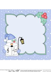 8x8 Carol Singing Christmas Snowball Sam Insert