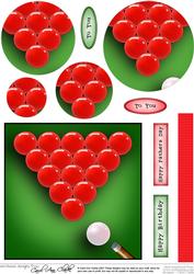 Snooker Quick Card with Circle Pyramage