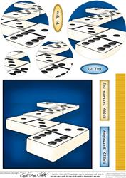 Dominoes Quick Card with Circle Pyramage