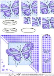 Butterfly Quick Card with Pyramage Topper