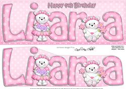 Large Dl 4th Birthday Liara Teddies 3D Decoupage
