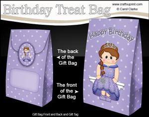 3D Birthday Little Ice Princess Gift Bag Mini Kit
