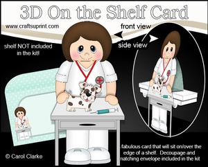3D on the Shelf Card Kit - Little Vet Debs