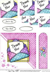 Thank You Letter Quick Card with Pyramage