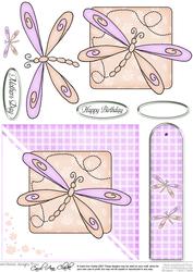Dragonfly Quick Card with 3D Decoupage Topper