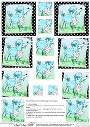 Cute Poodle Twisted Pyramage Sheet