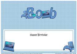 Large Dl Birthday Bob Gadgets & Gizmos Insert
