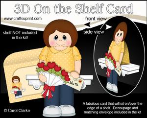3D on the Shelf Card Kit - Kira's Flowers for Mum