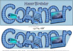 Large Dl Birthday Connor Gadgets & Gizmos 3D Decoupage