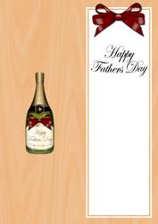 Large Dl Fathers Day Champers in a Box Matching Insert