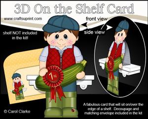 3D on the Shelf Card Kit - Village Show Marrow Prize Fabian